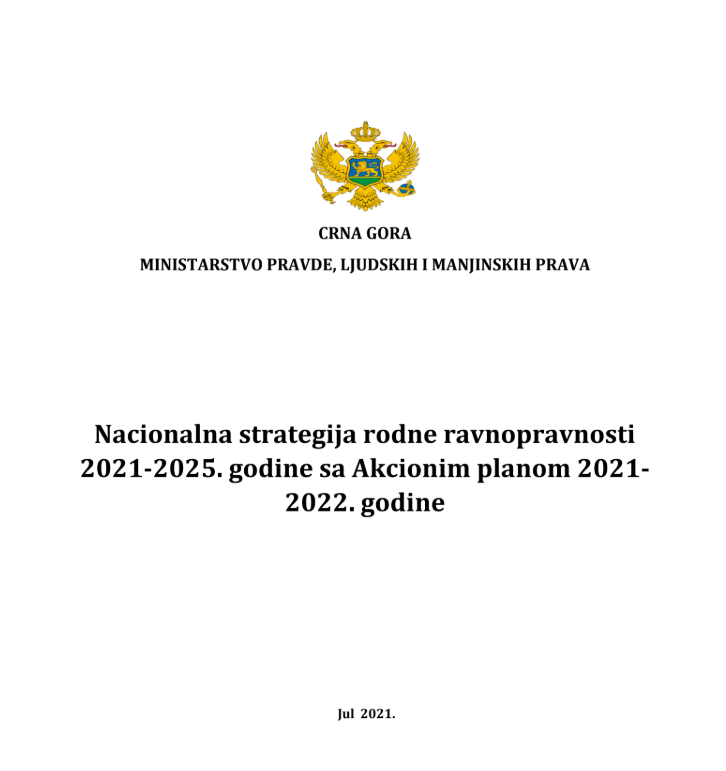 Nacionalna strategija rodne ravnopravnosti 2021-2025. godine
